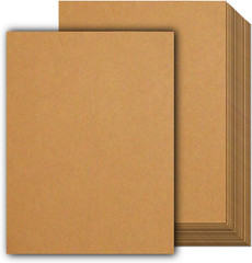 120 Sheets Kraft Paper Letter Sized (8.5X11 Inches) 120 GSM (45LB) Brown Station
