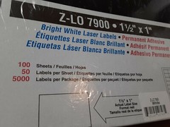 Label blank Corporation Z- LO 7900 1 1/2″ X 1″