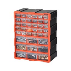VEVOR 39-Drawer Storage Organizer Plastic Drawer Parts Storage Cabinet Stackable