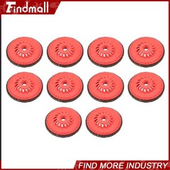Findmall 10 PCS 4-1/2″ x 7/8″ 40 Grits Type 29 Ceramic Grain Flap Sanding Discs