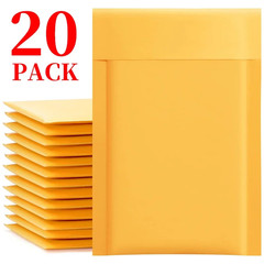 Kraft Paper Bubble Envelopes Bags Self Seal Adhesive Padded Bubble Mailers Shock