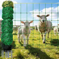 Electric Fence Netting 164ft x 42in Portable Livestock Goat Sheep Cattle