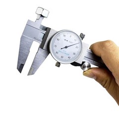 HFS(R) 0- 6″ Stainless 4 Way Dial Caliper Imperial Caliper .001″ Shock Proof