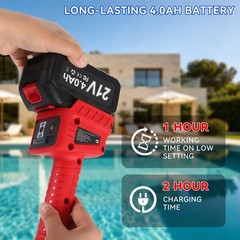 Cordless Water Transfer Pump 4000mAh Battery 640GPH 3 Adjustable Speeds