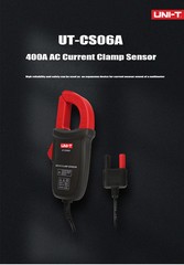 UNI-T UT-CS06A 400A AC Digital Current Clamp Meter Sensor UT117C UT61E+/UT60BT