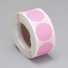 Pink Blank Sticker Labels 500 each per roll Great for Orders Crafts work & Fun
