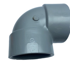F439 NIBCO 90°ELBOW FITTING PIPE FEM SOCKET x FEM SOCKET 6″ SCH80 CPVC NSF-PW