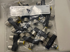 (10) NEW Belden Lumberg ASBS 2 M12-S2326 Splitter Male to 2 Female – 4 Pin, M12