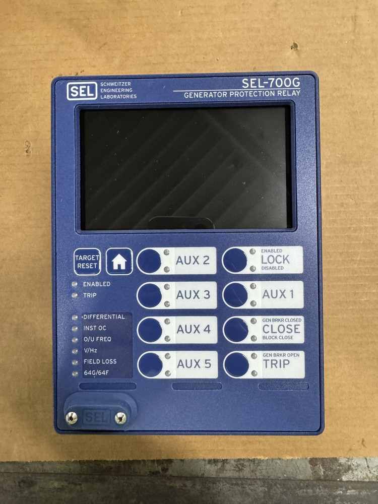 Schweitzer, SEL-700G, Generator Protection Relay, 0700G01A1A0X0X85A300
