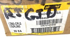 WHEATLAND TUBE, 1″ CONDUIT COUPLINGS, 1 LOT OF 60, STAMPED UL, SURPLUS