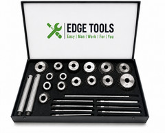 New Engine Valve Seat High Carbon Steel Face HCS Cutter 15 Pc Set USA EDGE TOOLS