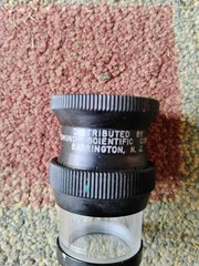 Edmunds scientific pocket comparator. Vintage 1950s. Lens magnifier. USA made.