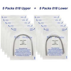 100PCS Dental Orthodontic Arch Wire Niti Round Rectangular Ovoid Natural 16X22