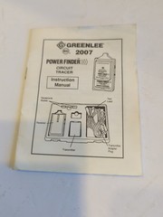GREENLEE 2007 POWER FINDER Circuit Tracer “Good Condition, Normal Wear”