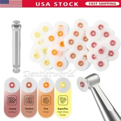 AZDENT Dental Polishing Discs Coarse Medium Fine Superfine RA2.35mm 40pcs disc