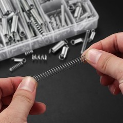 210 Pcs Spring Assortment Kit, Compression and Extension Springs, Zinc Plated…