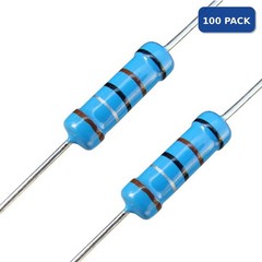 100 x Resistors 2.2k Ohm 1/2 Watt LED Resistor 2.2kohm 1/2watt .5watt .5 w 2200