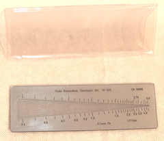07-523 Fluke Biomedical Type 23, 0.5 to 5.0 LP/mm Phantom Test Tool for GE OEC