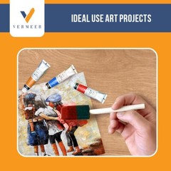 48Count – 1″ Disposable Poly Foam Brushes for All Paints, Stains, Varnish & Glue