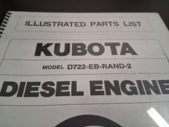 97898-55160 KUBOTA ILLUSTRATED PARTS LIST D722-EB-RAND-2 DIESEL ENGINE Manual
