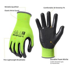 Manusage Safety Work Gloves – Protective Glove For Men Women – Ultrathin Hand