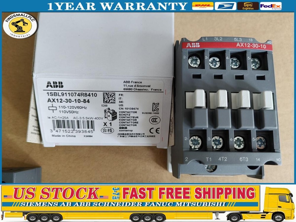 1PC AX12-30-10-84 AC 110V 50/60Hz AX12-30-10 Contactor