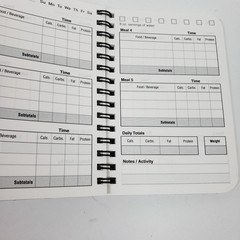 Book Factory 5.25×3.5 Inch Small Spiral Bound Food Journal