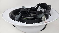 STUDSON SHK-1 Type II Full Brim Non-Vented Safety Helmet White, Third Party Logo