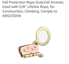 Fall Protection Rope Grab, Fall Arrester, Used with 5/8″ Lifeline Rope