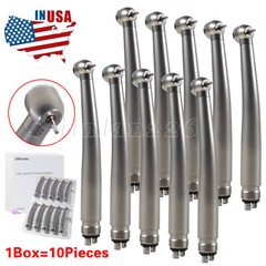 10 Pcs NSK Style Dental High Speed Handpiece Push Button Type 4Hole