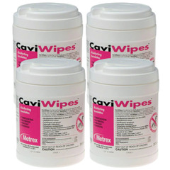 4x Metrex Caviwipes Towelettes Large Wipes 160ct Canister Exp-2027 FRESH USA
