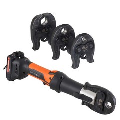 Uimoso Pro Press Tool Pipe Crimping Kit Press Tool Battery Kit 1/2″ 3/4″ 1″ Jaw