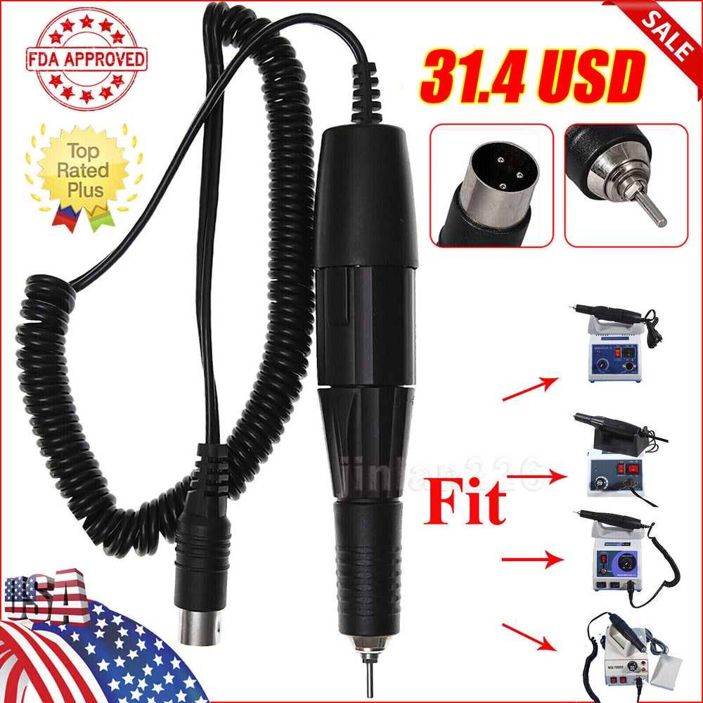 Dental Lab Electric Micromotor Polishing Handpiece Fit Marathon 35,000 rpm US