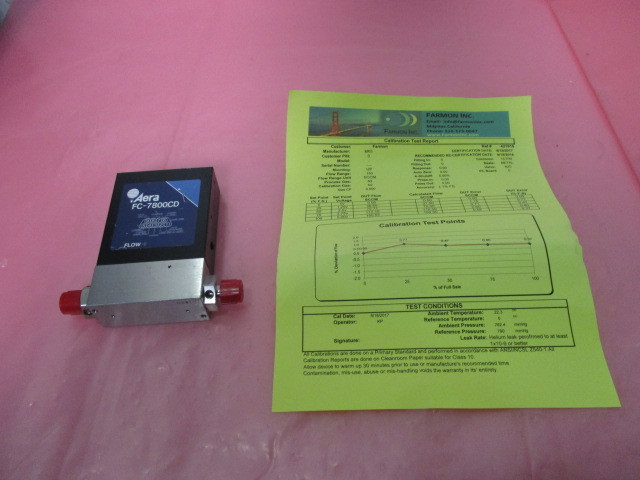 Aera FC-7800CD Mass Flow Controller MFC, N2O, 1 SLM, 421482