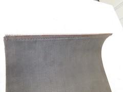 16″W x 21′ 10″ Soft Top Polyester Nylon Conveyor Belt Tan 1/8″Thick Laced