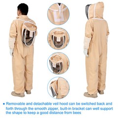 Bee Suit for Men Women XL Beekeeping Suit with Glove and Veil Hood for BeeKeeper