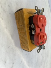 Hubbell Wiring Device-Kellems IG8200 Duplex Straight Blade Receptacle, 5-15R,