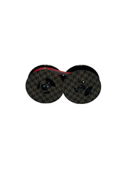 FJA Universal Typewriter Ribbon on Custom 2″ Spool x 1/2 Inch BLACK/RED INK