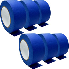 4 Rolls Blue Painter’s Masking Tape, 0.94in x 22yd, Easy Removal, No Residue