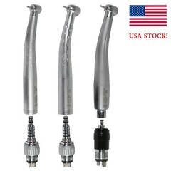 1-5 YABANGBANG Dental High Speed Handpiece + 4 Hole Quick Coupler 360° Swivel US