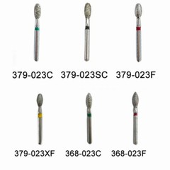 Dental Diamond Burs Egg Football Shape 379-023C/368-023C/379-023XF Coarse Fine