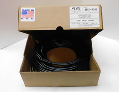 FLEX GP70B PVC TUBING 8242-4245 100 FT 1/8 ID X 1/4 OD X 1/16 WALL BLACK VINYL