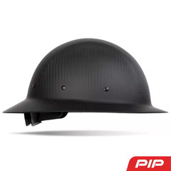 Dynamic Wolfjaw Matte Black Type 1 Class C Full Brim Black Carbon Fiber Hard Hat