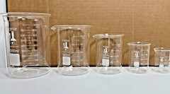 Karter Glass Beaker Set 50 100 250 500 1000mL Borosilicate Lab Set 5pc