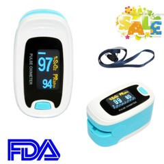 Finger Tip Pulse Oximeter SpO2 Heart Rate monitor blood oxygen Sensor Meter, FDA