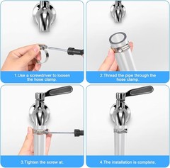 40Pcs Hose Clamps,Stainless Steel Hose Clamp Assortment Kit, 1/4″ to 1-1/2″ (6–3