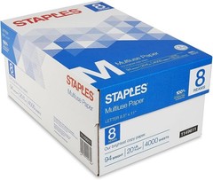 Multipurpose Copy Printer Paper 20 lb 8.5 x 11 Inches 10 Reams 94 Bright White