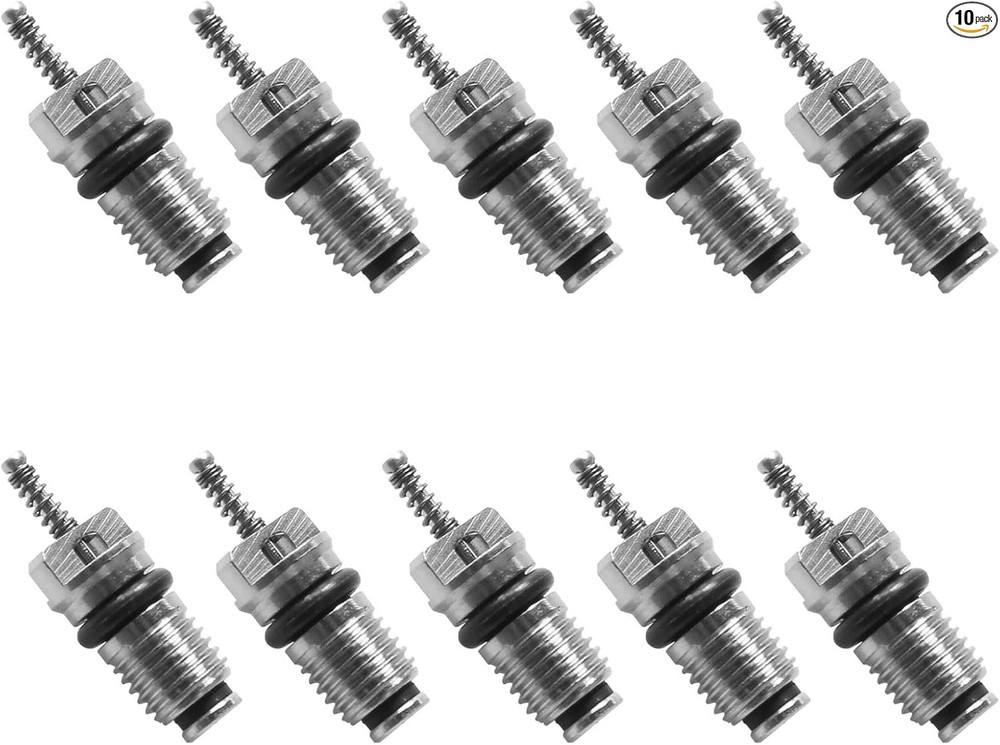 10 Pack Standard A/C Schrader Valve Core for Automotive Systems. Compatible with