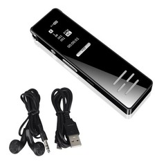 Mini Audio Recorder – HD Voice Activated Recorder with MP3 Playback 77x20mm