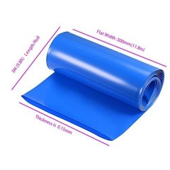 300mm 11.8in 3M Heat Shrink Tubing 9.8ft Length Blue Battery Insulation Sleeve